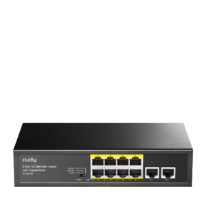 8-Port 10/100M PoE+ Switch with 2 Uplink