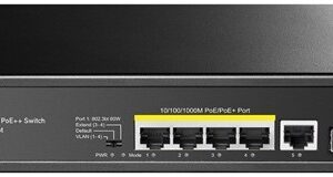 5-Port Gigabit PoE+ Switch with 1 SFP Po