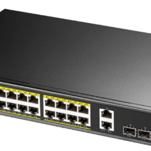 16-Port Gigabit PoE+ Switch with 2 Uplin