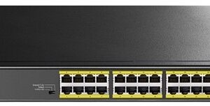 24-Port Gigabit PoE+ Switch with 4 Uplin