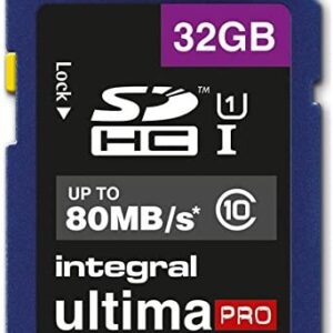 32GB SDHC CL10 UHS 1 U1 80 MB/S INTEGRAL