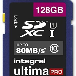 128GB SDXC CL10 UHS 1 U1 80 MB/S INTEGRA