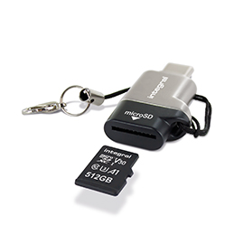Integral USB-C microSD Card Reader (in E