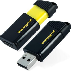 64GB USB2.0 DRIVE PULSE YELLOW INTEGRAL
