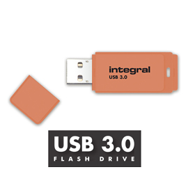 16GB USB3.0 DRIVE NEON ORNG UP TO R-80 W