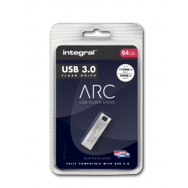 64GB USB3.0 DRIVE ARC METAL UP TO R-90 W
