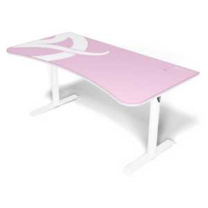 Arozzi Arena Gaming Desk - White Pink