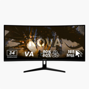 Arozzi Nova 34" VA, 165Hz - Black