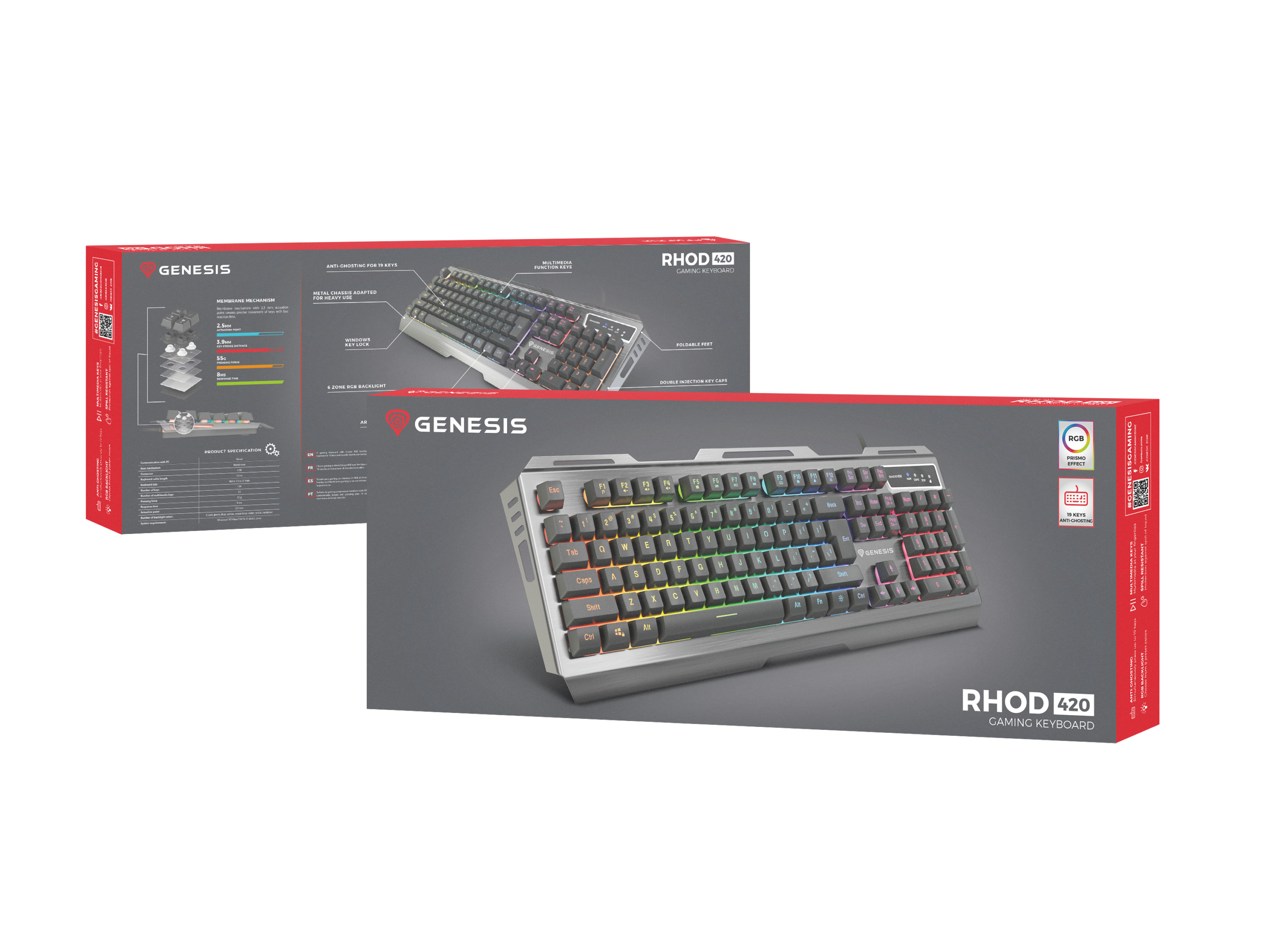 GAMING KEYBOARD GENESIS RHOD 420 RGB US - Afbeelding 2