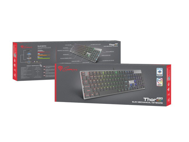 GAMING KEYBOARD GENESIS THOR 420 RGB US - Afbeelding 2