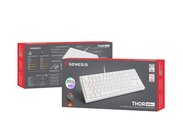 GAMING KEYBOARD GENESIS THOR 404 TKL US - Afbeelding 2