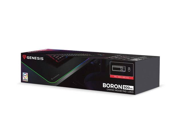 MOUSE PAD GENESIS BORON 500 XXL RGB LOGO - Afbeelding 2