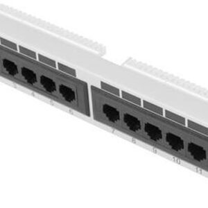 PATCH PANEL 12PORT 1U 10" CAT.6 FTP WITH