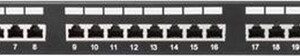 PATCH PANEL 24 PORT 0.5U 19" CAT.5E FTP