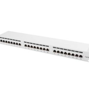 PATCH PANEL 24 PORT 1U 19" CAT.6 FTP WIT