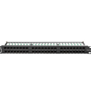 PATCH PANEL 48 PORT 1U 19" CAT.5E UTP BL