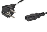 CEE 7/7->IEC 320 C13 POWER CORD 1.8M BLA