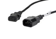 IEC 320 C13->C14 CABLE 1.8M VDE BLACK LA