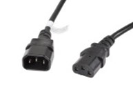 IEC 320 C13->C14 CABLE 3M VDE BLACK LANB