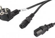 CEE 7/7->2X IEC 320 C13 POWER CORD 2M VD