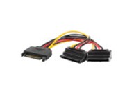 SATA(M)->2X SATA(F) CABLE 15CM ANGLED LA