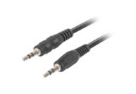 MINIJACK 3.5MM M/M 3 PIN CABLE 2M BLACK