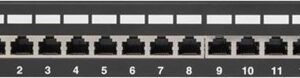 PATCH PANEL 12PORT 1U 10" CAT.5E FTP WIT