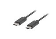 USB-C M/M 2.0 CABLE 0.5M BLACK LANBERG