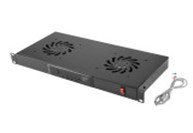 19" FAN UNIT / VENTILATION PANEL WITH LC