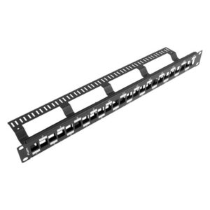 PATCH PANEL BLANK 24 PORT 1U STAGGERED W