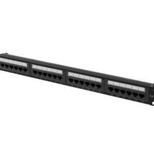PATCH PANEL 24 PORT 1U 19" CAT.6A UTP BL
