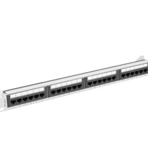 PATCH PANEL 24 PORT 1U 19" CAT.6A UTP GR