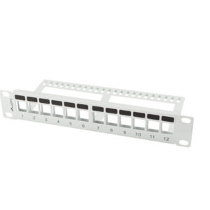 PATCH PANEL BLANK 12 PORT 1U WITH ORGANI