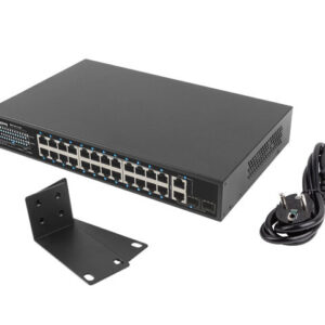 SWITCH LANBERG 24X 100MB POE+/2X COMBO R