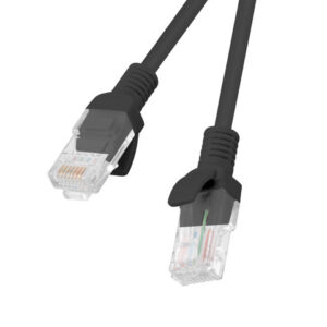 PATCHCORD CAT.5E UTP 0.5M BLACK FLUKE PA