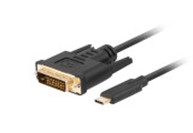 USB-C(M)->DVI-D(24+1)(M) CABLE 3M BLACK