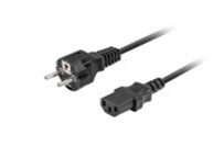 CEE 7/7->IEC 320 C13 POWER CORD 1.8M BLA