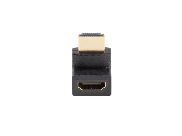 HDMI(M)->HDMI(F) ADAPTER 4K ANGLED UP BL