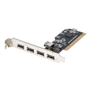 PCI CARD->4X USB-A 2.0 + 1X INTERNAL USB