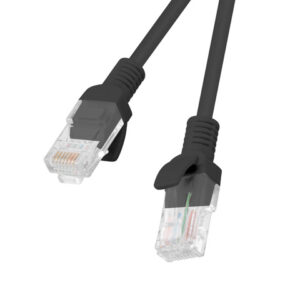 PATCHCORD CAT.5E UTP 0.5M BLACK FLUKE PA