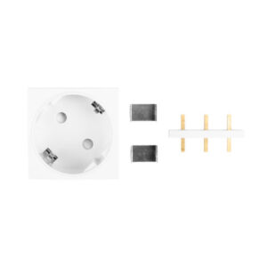AC WALL SOCKET 230V 45X45 SINGLE SCHUKO