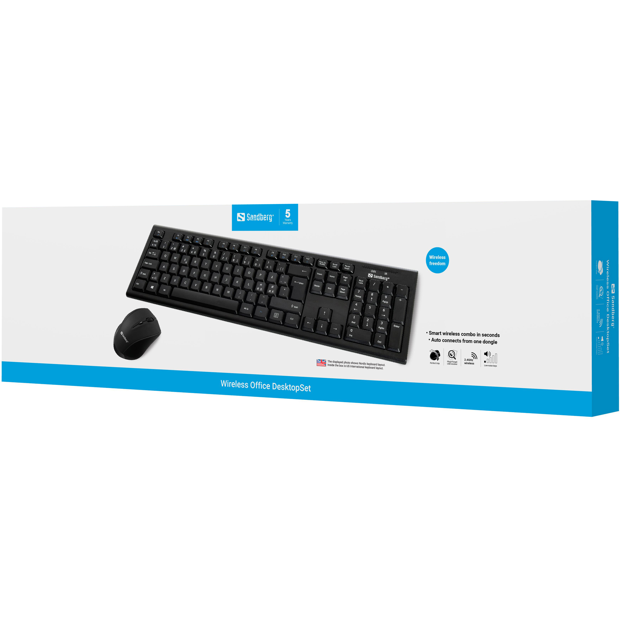Sandberg Wireless Office DesktopSet US - Afbeelding 2