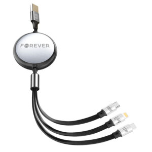 Forever 3in1 cable USB - Lightning + 2x