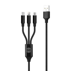 Forever 3in1 cable USB - Lightning + USB